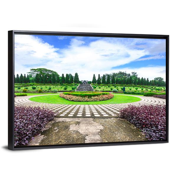 Garden Flowers Thailand Canvas Wall Art-3 Horizontal-Gallery Wrap-25" x 16"-Tiaracle