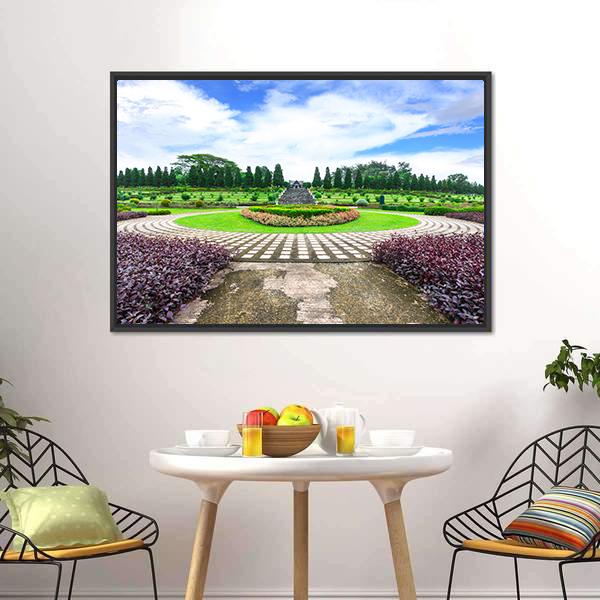 Garden Flowers Thailand Canvas Wall Art-3 Horizontal-Gallery Wrap-25" x 16"-Tiaracle