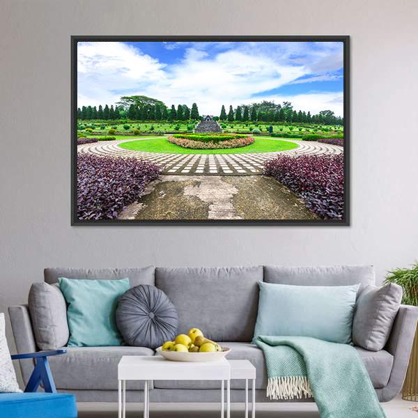 Garden Flowers Thailand Canvas Wall Art-3 Horizontal-Gallery Wrap-25" x 16"-Tiaracle