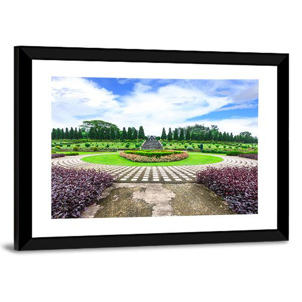 Garden Flowers Thailand Canvas Wall Art-3 Horizontal-Gallery Wrap-25" x 16"-Tiaracle