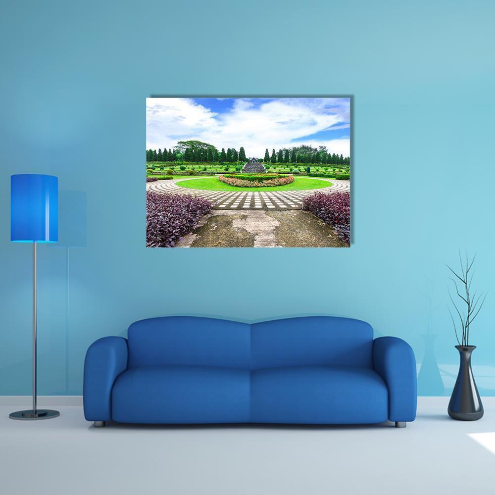 Garden Flowers Thailand Canvas Wall Art-1 Piece-Gallery Wrap-48" x 32"-Tiaracle