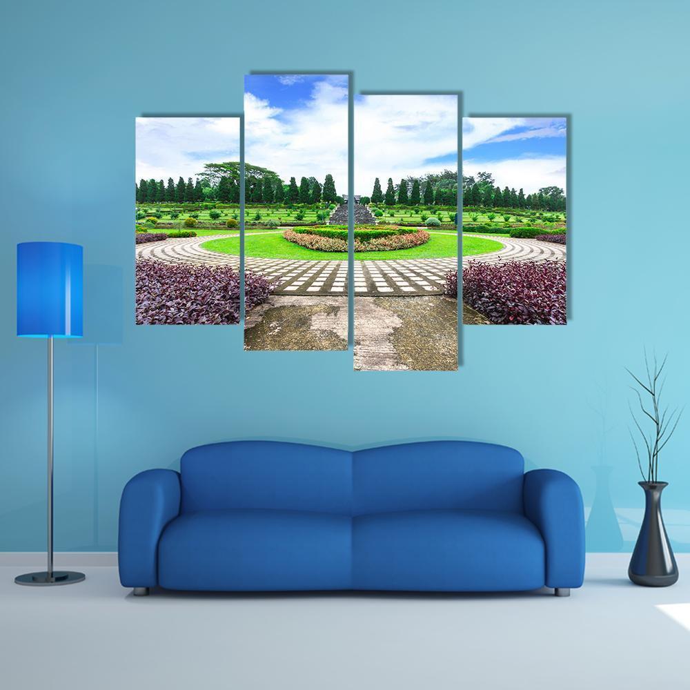 Garden Flowers Thailand Canvas Wall Art-4 Pop-Gallery Wrap-50" x 32"-Tiaracle