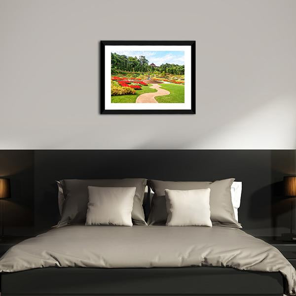 Garden In North Thailand Canvas Wall Art-3 Horizontal-Gallery Wrap-25" x 16"-Tiaracle