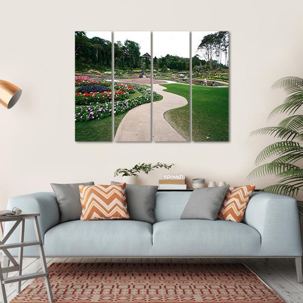 Mae Fah Luang Garden Canvas Wall Art-4 Horizontal-Gallery Wrap-34" x 24"-Tiaracle