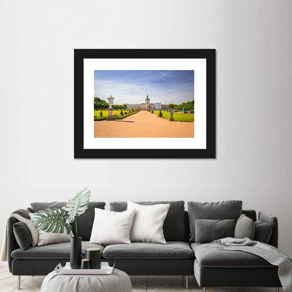 Garden Of Charlottenburg Berlin Canvas Wall Art-1 Piece-Framed Print-20" x 16"-Tiaracle