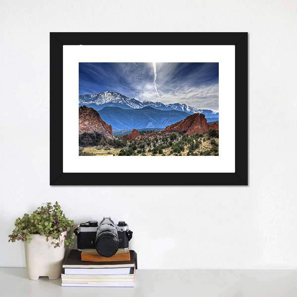 Garden Of The Gods Panoramic Canvas Wall Art-1 Piece-36" x 12"-Tiaracle