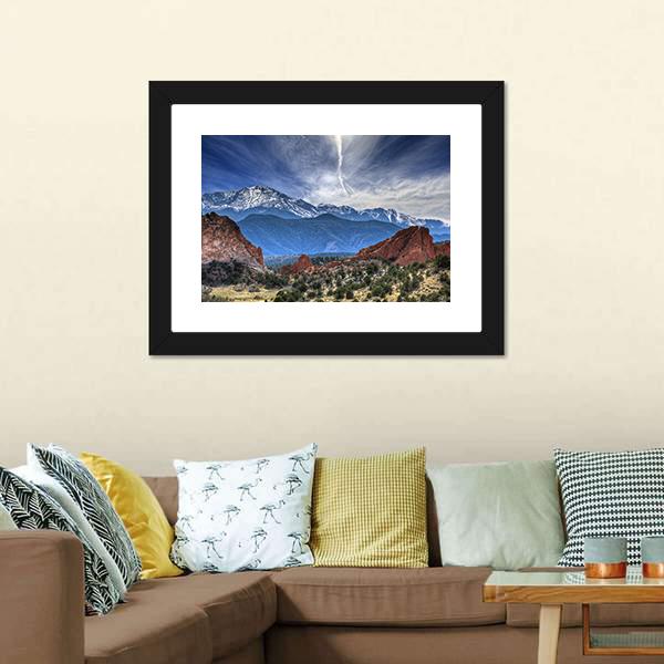Garden Of The Gods Panoramic Canvas Wall Art-1 Piece-36" x 12"-Tiaracle