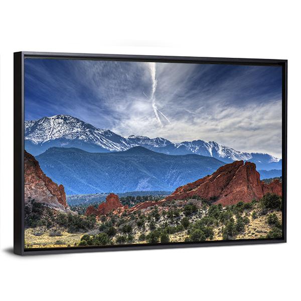 Garden Of The Gods Panoramic Canvas Wall Art-1 Piece-36" x 12"-Tiaracle
