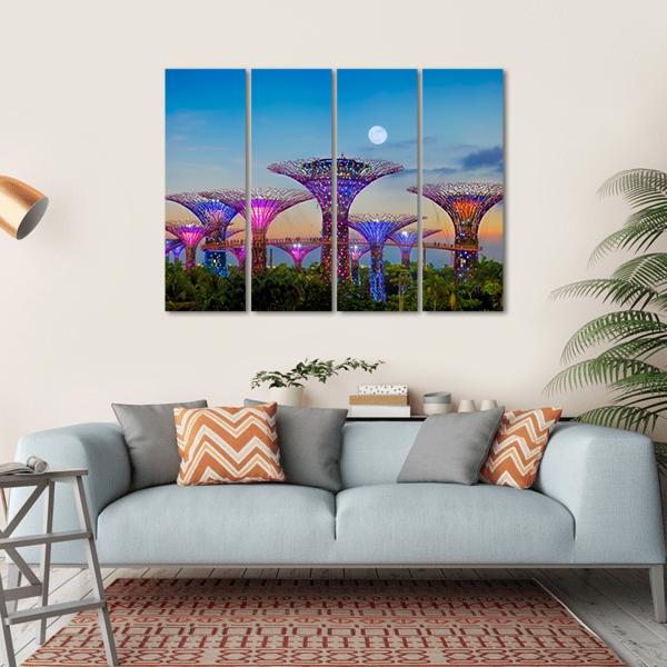 Gardens By The Bay Canvas Wall Art-4 Horizontal-Gallery Wrap-34" x 24"-Tiaracle