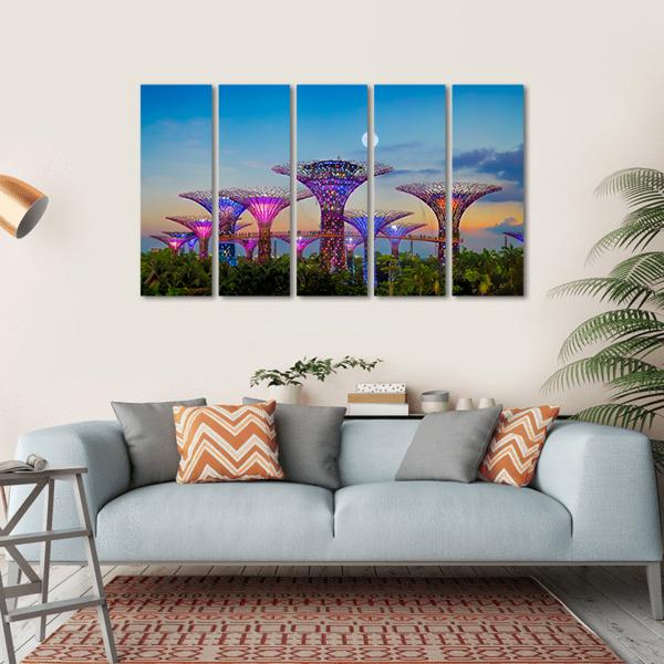 Gardens By The Bay Canvas Wall Art-5 Horizontal-Gallery Wrap-22" x 12"-Tiaracle