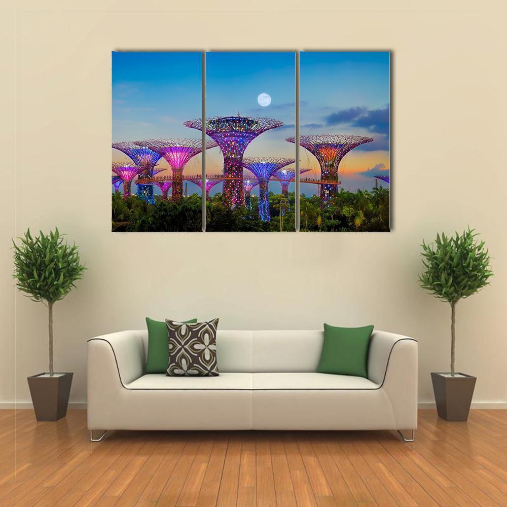 Gardens By The Bay Canvas Wall Art-3 Horizontal-Gallery Wrap-37" x 24"-Tiaracle