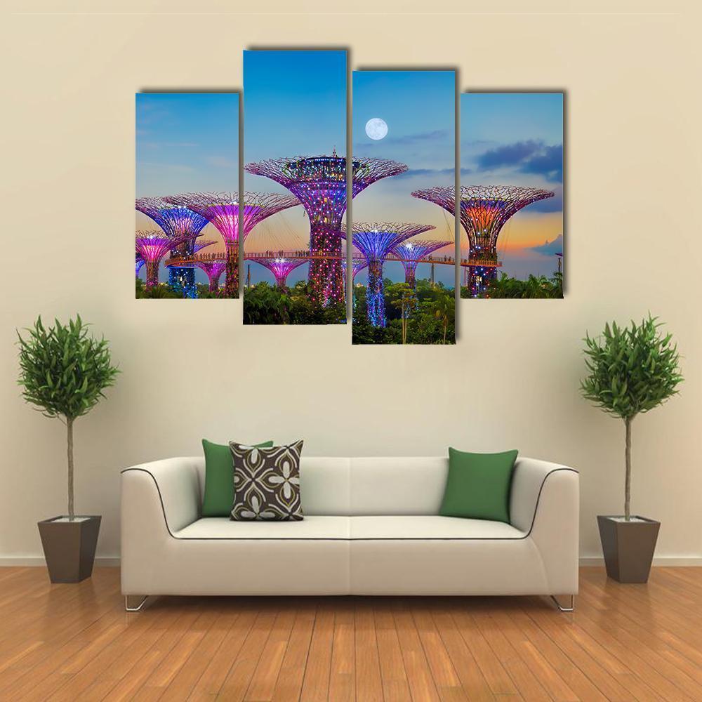 Gardens By The Bay Canvas Wall Art-4 Pop-Gallery Wrap-50" x 32"-Tiaracle