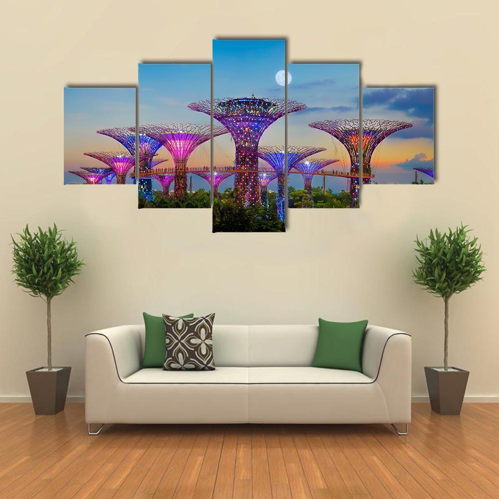 Gardens By The Bay Canvas Wall Art-5 Star-Gallery Wrap-62" x 32"-Tiaracle