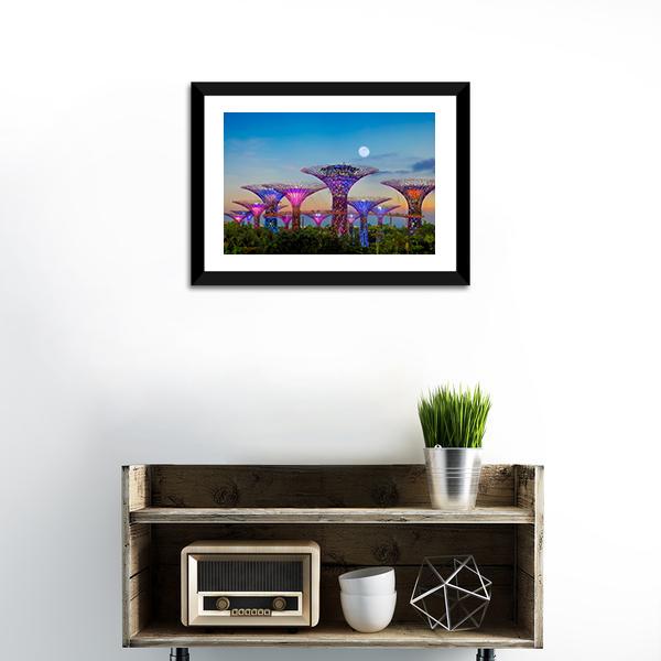 Gardens By The Bay Panoramic Canvas Wall Art-1 Piece-36" x 12"-Tiaracle