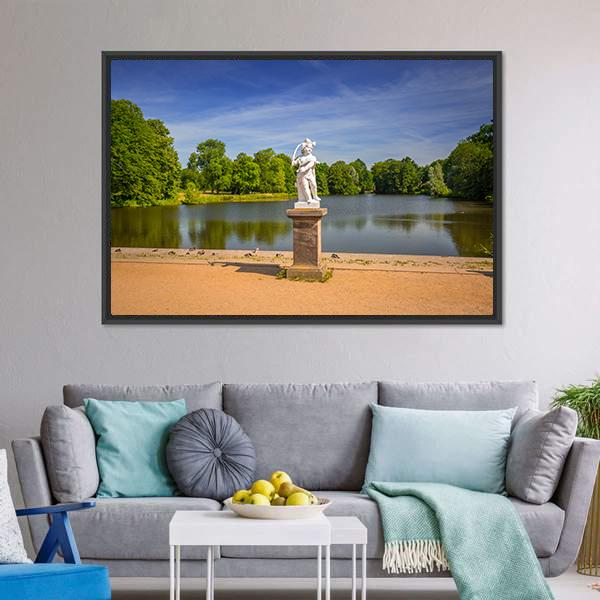 Gardens Of Charlottenburg In Berlin Canvas Wall Art-3 Horizontal-Gallery Wrap-25" x 16"-Tiaracle