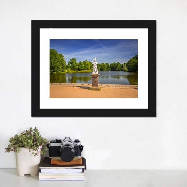 Gardens Of Charlottenburg In Berlin Canvas Wall Art-1 Piece-Framed Print-20" x 16"-Tiaracle