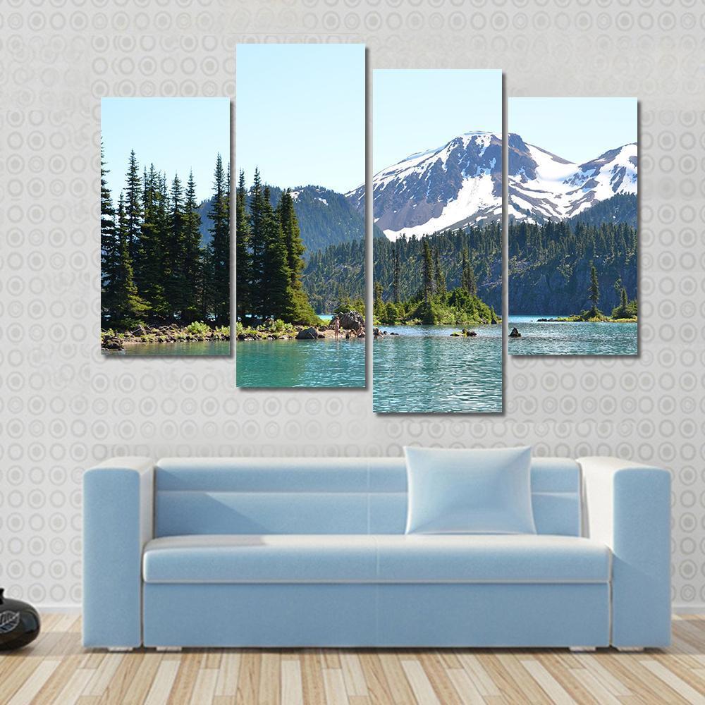 Garibaldi Lake Canvas Wall Art-4 Pop-Gallery Wrap-50" x 32"-Tiaracle
