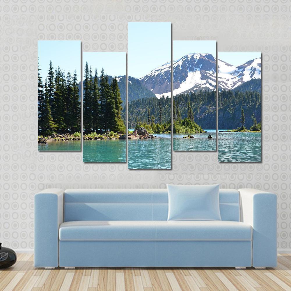 Garibaldi Lake Canvas Wall Art-5 Pop-Gallery Wrap-47" x 32"-Tiaracle