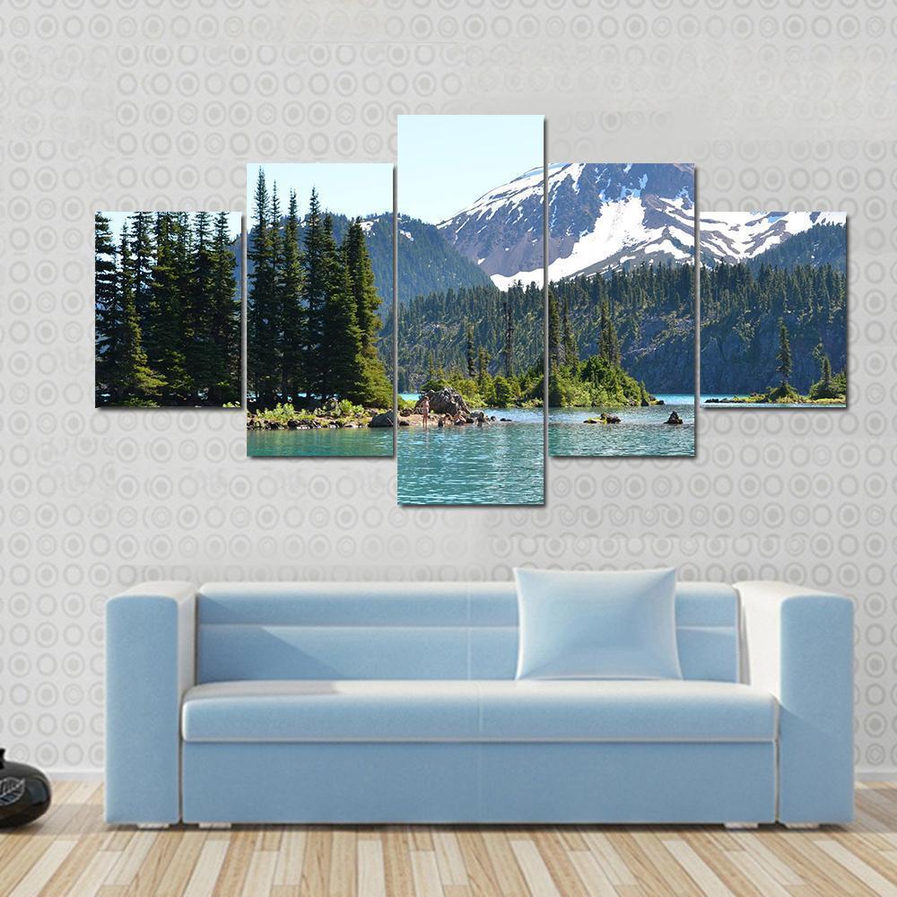 Garibaldi Lake Canvas Wall Art-5 Star-Gallery Wrap-62" x 32"-Tiaracle
