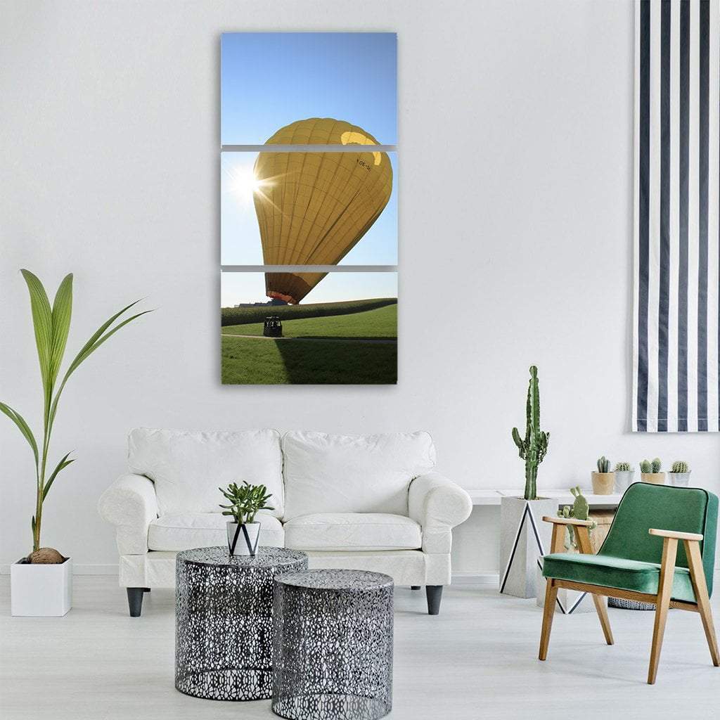Gas Filled Balloon Vertical Canvas Wall Art-3 Vertical-Gallery Wrap-12" x 25"-Tiaracle
