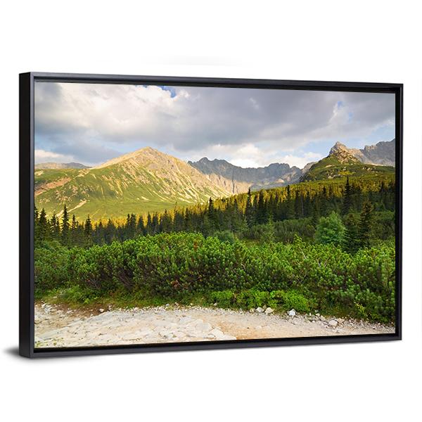 Gasienicowa Valley Canvas Wall Art-3 Horizontal-Gallery Wrap-25" x 16"-Tiaracle