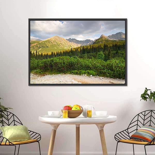 Gasienicowa Valley Canvas Wall Art-3 Horizontal-Gallery Wrap-25" x 16"-Tiaracle
