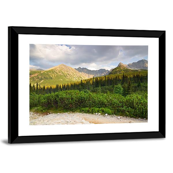 Gasienicowa Valley Canvas Wall Art-3 Horizontal-Gallery Wrap-25" x 16"-Tiaracle