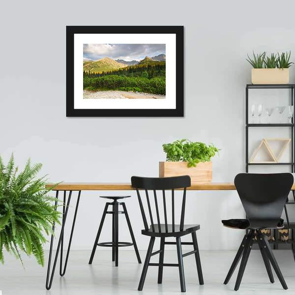 Gasienicowa Valley Canvas Wall Art-3 Horizontal-Gallery Wrap-25" x 16"-Tiaracle