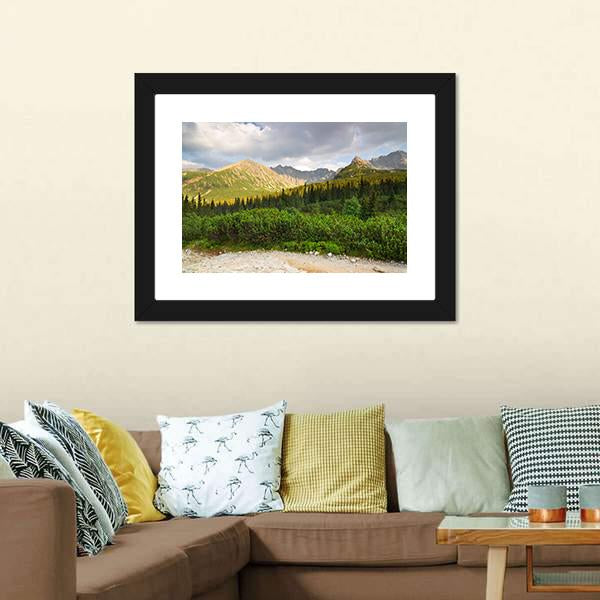 Gasienicowa Valley Canvas Wall Art-3 Horizontal-Gallery Wrap-25" x 16"-Tiaracle