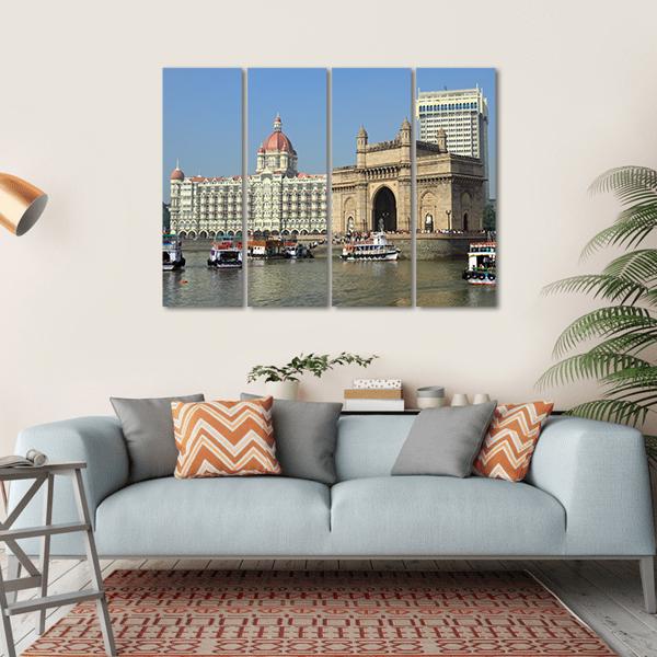 Gate Of India Canvas Wall Art-4 Horizontal-Gallery Wrap-34" x 24"-Tiaracle
