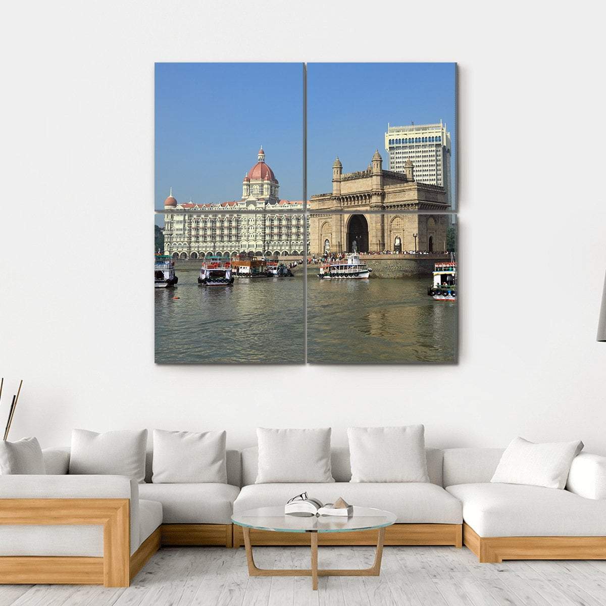 Gate Of India Canvas Wall Art-4 Square-Gallery Wrap-17" x 17"-Tiaracle