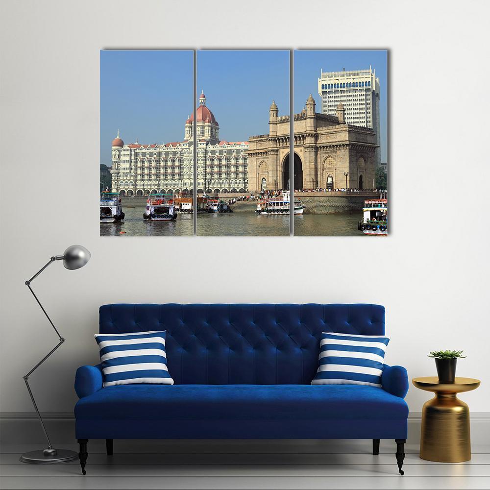 Gate Of India Canvas Wall Art-3 Horizontal-Gallery Wrap-37" x 24"-Tiaracle