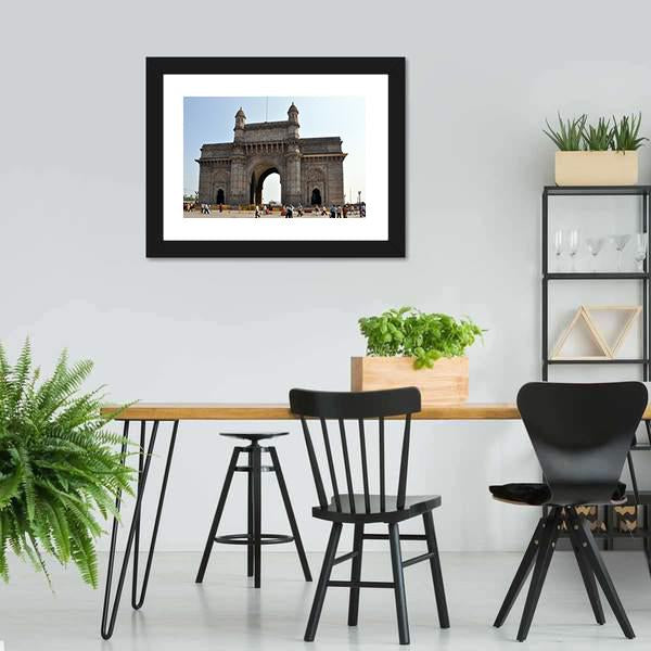 Gateway Of India In Mumbai Canvas Wall Art-5 Horizontal-Gallery Wrap-22" x 12"-Tiaracle