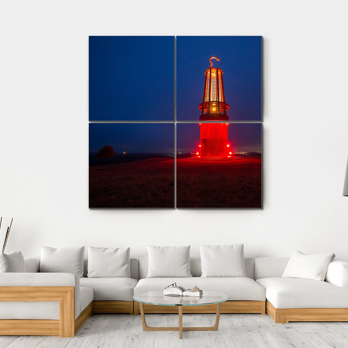 Geleucht Mining Statue Canvas Wall Art-4 Square-Gallery Wrap-17" x 17"-Tiaracle