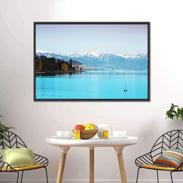 Geneva Lake Canvas Wall Art-3 Horizontal-Gallery Wrap-25" x 16"-Tiaracle