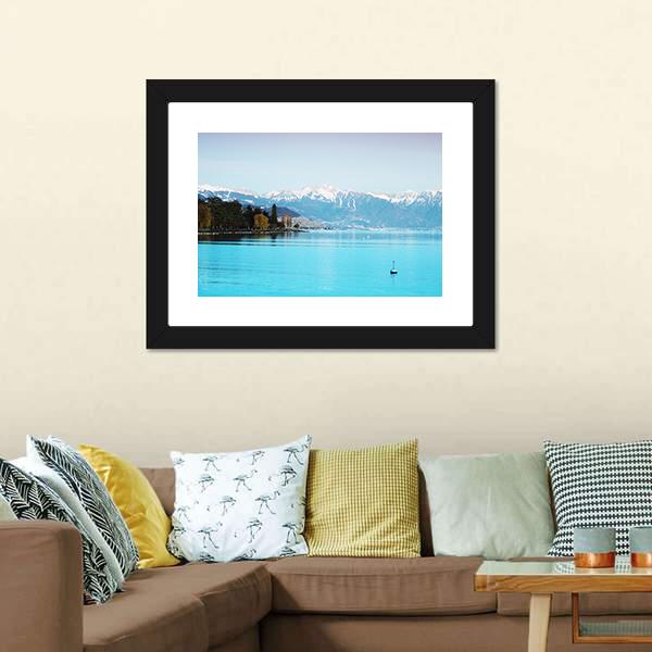 Geneva Lake Canvas Wall Art-3 Horizontal-Gallery Wrap-25" x 16"-Tiaracle