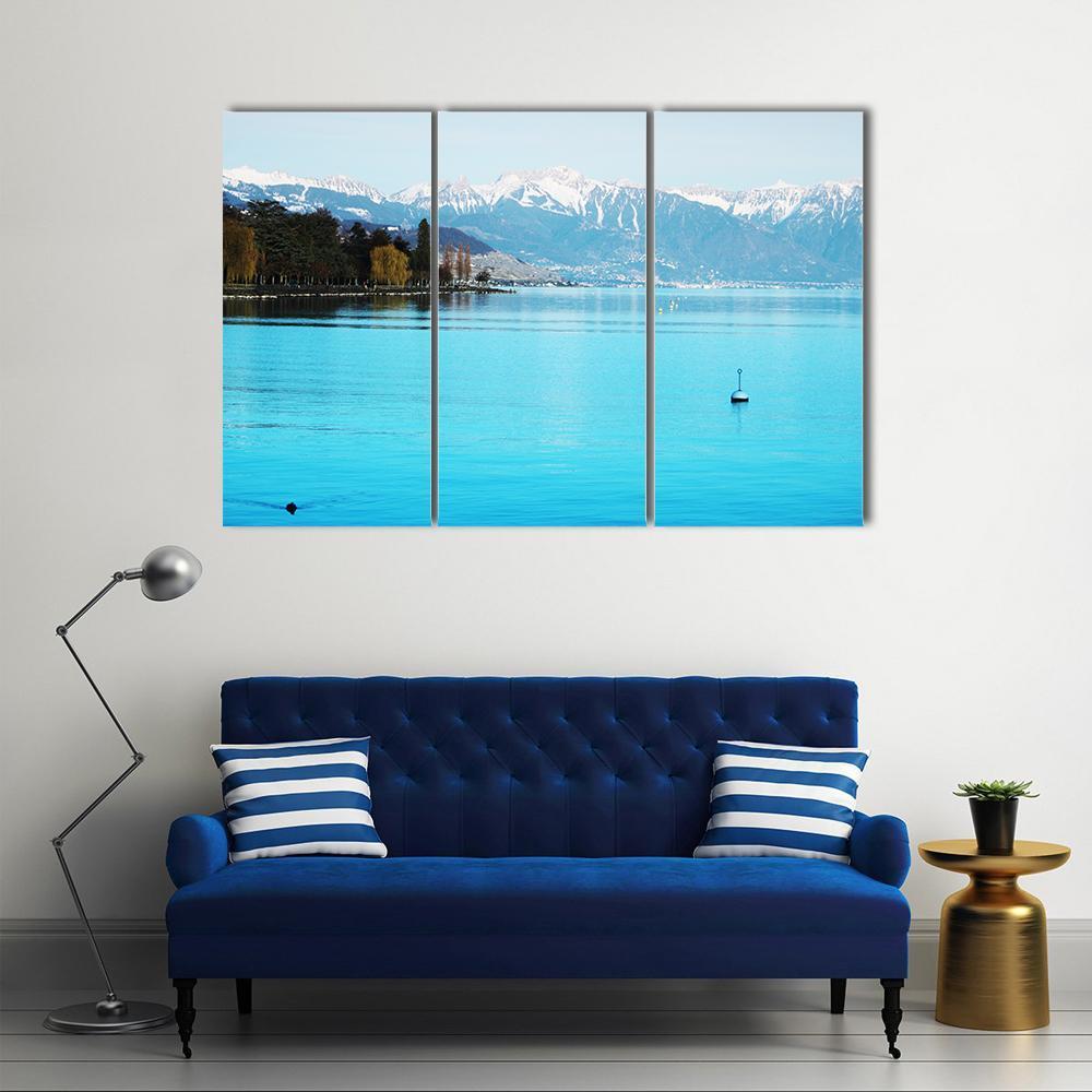 Geneva Lake Canvas Wall Art-3 Horizontal-Gallery Wrap-37" x 24"-Tiaracle