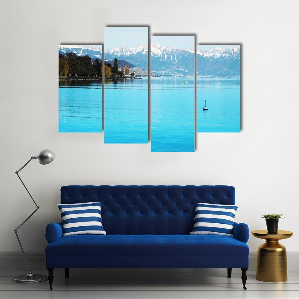 Geneva Lake Canvas Wall Art-4 Pop-Gallery Wrap-50" x 32"-Tiaracle