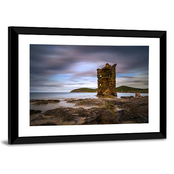 Genovese Tower France Canvas Wall Art-3 Horizontal-Gallery Wrap-25" x 16"-Tiaracle