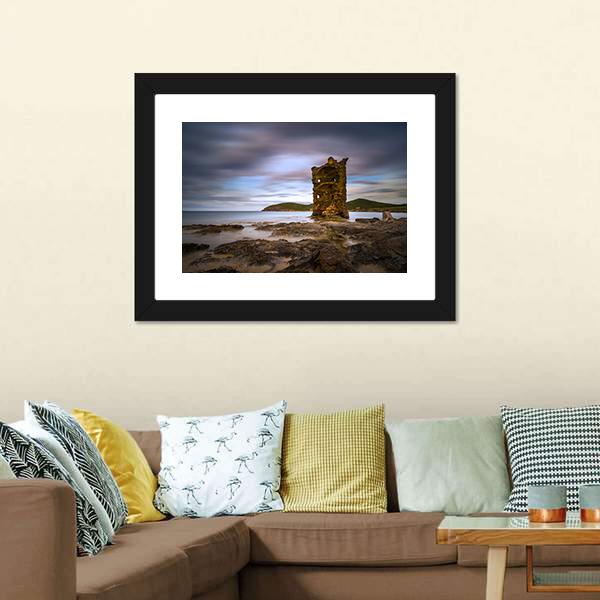 Genovese Tower France Canvas Wall Art-3 Horizontal-Gallery Wrap-25" x 16"-Tiaracle