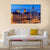 Gent City Embankment At Sunset Canvas Wall Art-3 Horizontal-Gallery Wrap-37" x 24"-Tiaracle