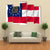 Georgia State Flag Canvas Wall Art-1 Piece-Gallery Wrap-48" x 32"-Tiaracle