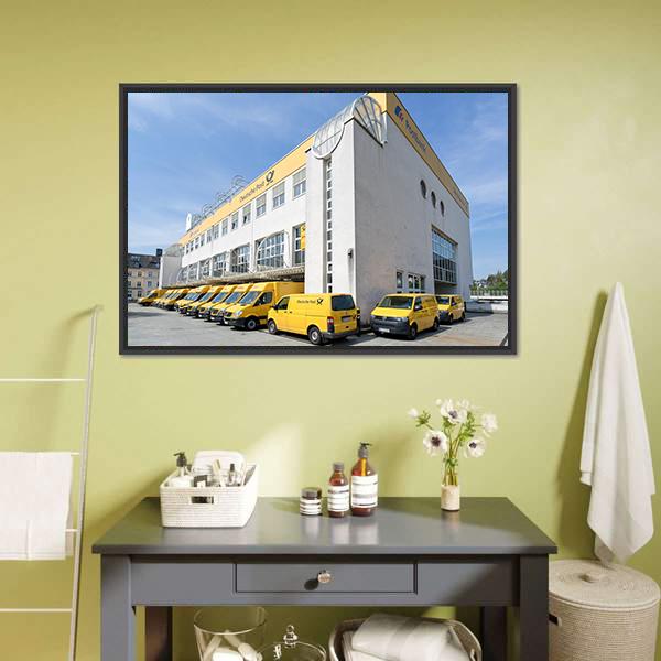 German Logistics Company Canvas Wall Art-1 Piece-Floating Frame-24" x 16"-Tiaracle