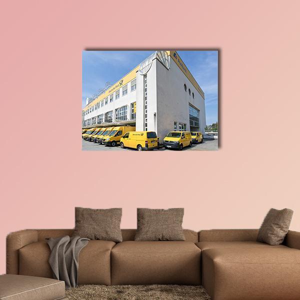 German Logistics Company Canvas Wall Art-1 Piece-Gallery Wrap-48" x 32"-Tiaracle