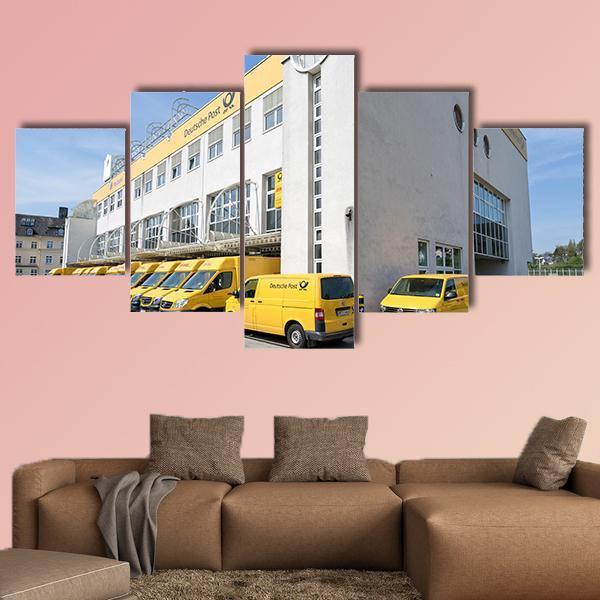 German Logistics Company Canvas Wall Art-5 Star-Gallery Wrap-62" x 32"-Tiaracle