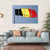 German National Flag Canvas Wall Art-4 Horizontal-Gallery Wrap-34" x 24"-Tiaracle