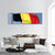 German National Flag Panoramic Canvas Wall Art-1 Piece-36" x 12"-Tiaracle