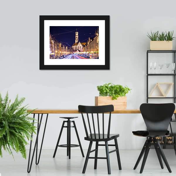 Germany Cityscape Canvas Wall Art-5 Horizontal-Gallery Wrap-22" x 12"-Tiaracle