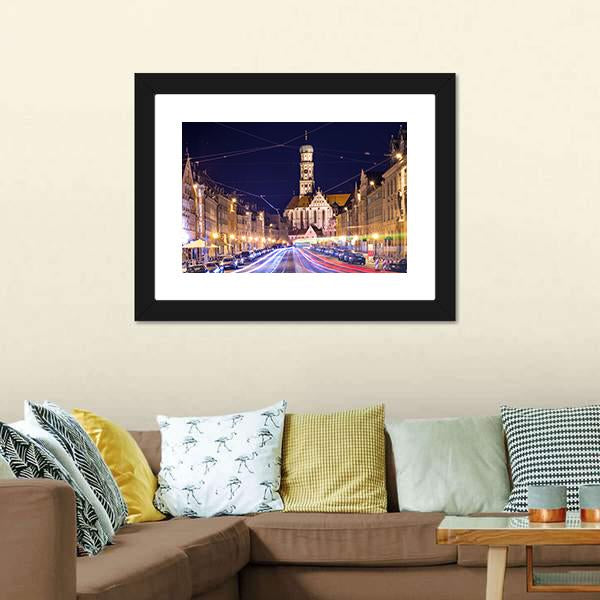 Germany Cityscape Canvas Wall Art-5 Horizontal-Gallery Wrap-22" x 12"-Tiaracle