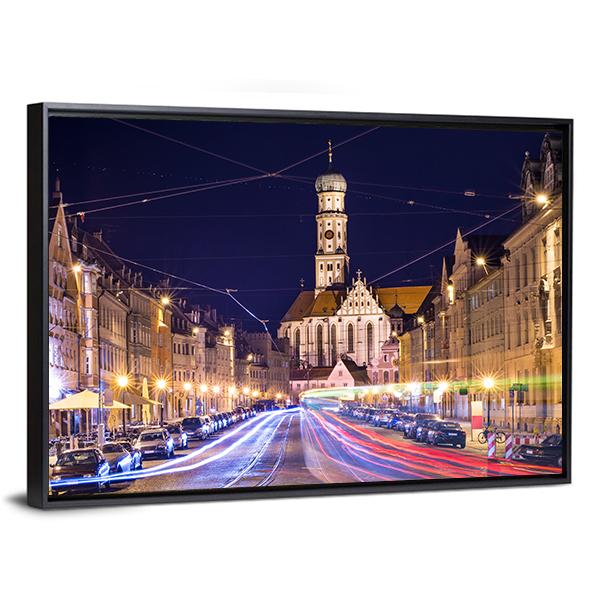 Germany Cityscape Canvas Wall Art-5 Horizontal-Gallery Wrap-22" x 12"-Tiaracle